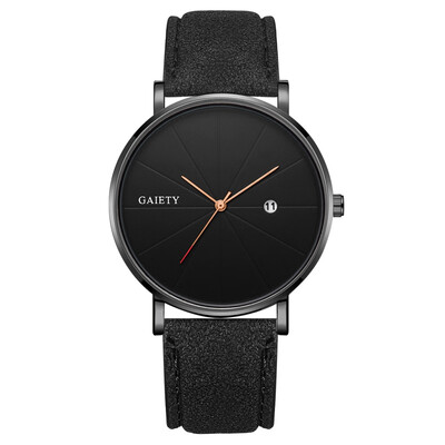 

Gobestart Fashion Simple Simple Casual Calendar Business Leather With Strap Mens Watch