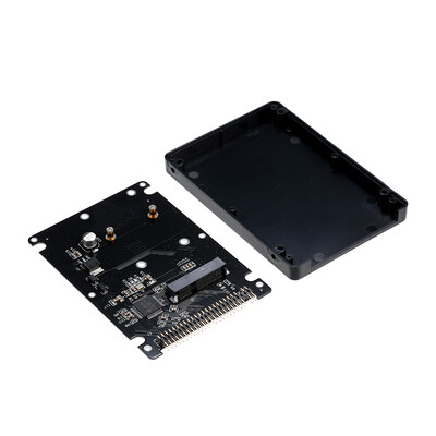 

mSATA to 25" 44PIN PATAIDE SSD HDD mSATA to PATA Converter Adapter Enclosure Case Included