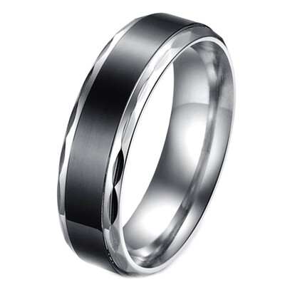 

Black Vintage Love His&Hers Stainless Steel Wedding Engagement Promise Eternity Bands Ring