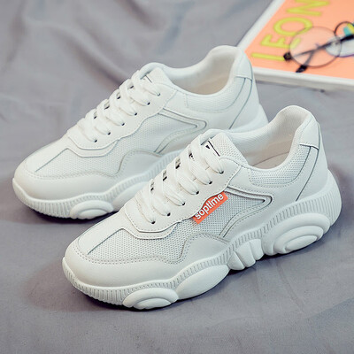 

Spring 2019 new net red ins sneakers female dad shoes Korean ulzzang Harajuku Joker white shoes tide