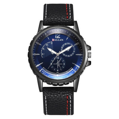

Personality Casual Men Watch PU Leather Fashion Luxury Mens Quartz Watches