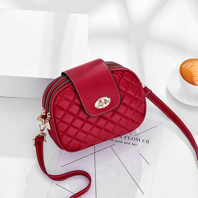 

Womens Bag New Chaozhou Korean Version Baitao Simple Ladies One Shoulder Slant Bag Mini-round Bag