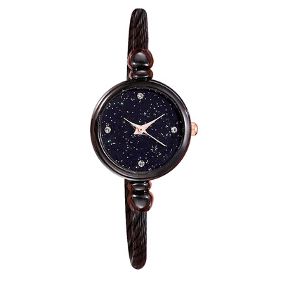

Star quartz watch wholesale simple temperament watch starry steel belt alloy bracelet ladies watch