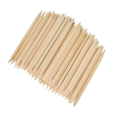 

100pcs Light Nail Art Wood Stick Cuticle Pusher Remover Manicure Care Tool