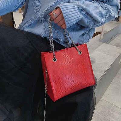 

Tailored Women Wild Solid Color Chain Messenger Bag Simple Temperament Shoulder Bag