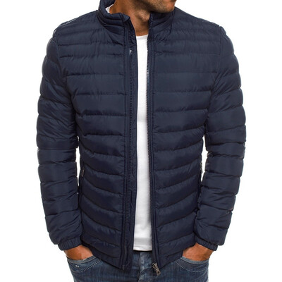 

Toponeto Mens Autumn Winter Zipper Warm Down Jacket Packable Light Top Quality Coat