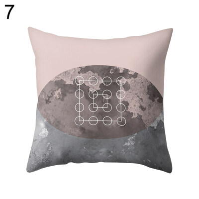 

Geometric Round Triangle Pillow Cover Cushion Case Car Sofa Bedroom Hotel Decor