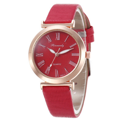 

Roman digital student wild fashion leather watch ladies literary simple watch