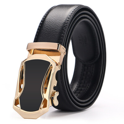 

New Arrival Genuine Leather Belts For Men Automatic Male Belts high quality automatic buckle belts silver gold