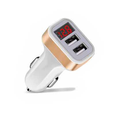 

SpedCrd Dual USB Car Charger 5V 21A Digital Display Car Adapter
