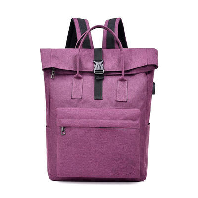 

Simple Women Oxford Laptop Backpack Student Solid School Bag Light Men Casual Travel Shoulder Bag USB Charging Backpack
