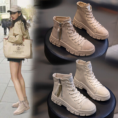 

Autumn&winter new Yang Mi with the Martin boots female Korean version of the wild short boo