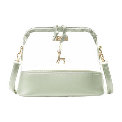 

Girls Transparent Deer Shoulder Messenger Handbags Women PVC Crossbody Bags