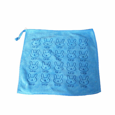 

Rabbit Bunny Microfiber Square Towel Baby Newborn Kitchen Cleaning Hand Wipe Saliva Towel Bathroom Dish Cloth Handkerchief