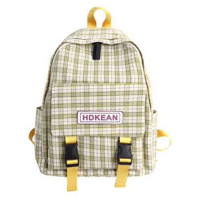 

Large Capacity Solid Color Waterproof Nylon Casual Backpack School Bag