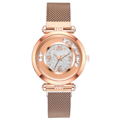 

Quartz watch with ladies watch 2019 new quicksand roller ladies watch