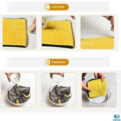 

Super Absorbent Car Wash Microfiber Towel Car Cleaning Drying Cloth Hemming