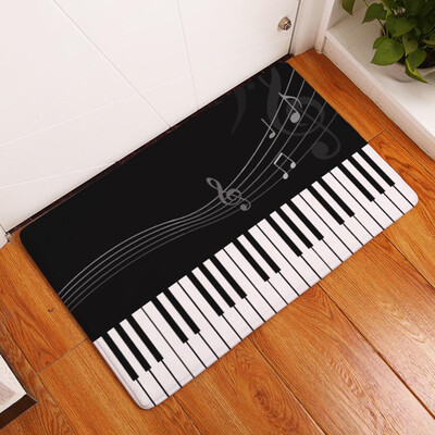 

1pc New Design Musical Suede Mats Bathroom Anti-Slip Floor Mats Living Room Bedroom Rugs Flannel Carpet Mats Decoration Pretty