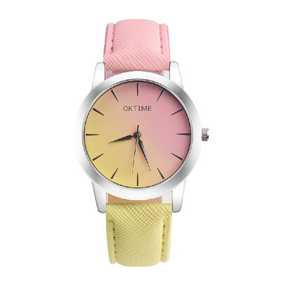 

Fashion Contrast Color Lovely Watch Sweet Simple Girl Quartz Wrist Watch