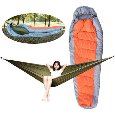 

Muti-functional Detachable Hammock Sleeping Bag with Hat for Camping Travelling Hiking