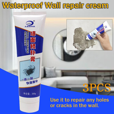 

〖Follure〗Instant Repair Ready-Mixed Wall Ointment Wall Repair Cream Wall Crack Repair 3Pc