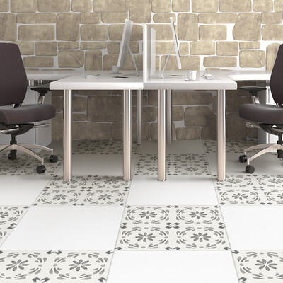 

Gobestart 4Pcs Creative Adhesive Tile Floor Wall Decal Sticker DIY Kitchen Bathroom Decor