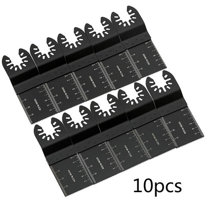 

10pcs 34mm Carbon Steel Coarse Cutter Saw Blades Bi-metal Straight Wood Mix Oscillating Multitool Power Tool