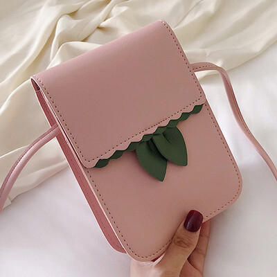 

Cute mobile phone bag girl 2019 new single shoulder zero wallet fashion slant small square bag simple bag