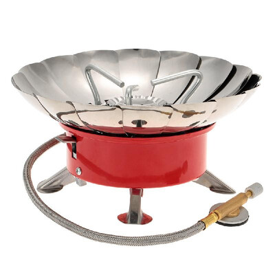 

Outdoor Portable Retracted Windproof Camping Backpacking Gas Stove Camping Equipment for Flat Butane Gas Cartridge
