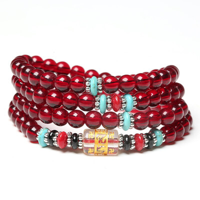 

Multicolor Crystal Bracelet Multi-Circle Bracelet Couple Accessories