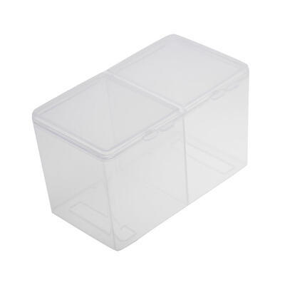 

Multifunctional Storage Box Double Grids Cotton Pads Manicure Tool Box