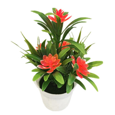

Artificial Fake Lotus Flower Potted Plant Bonsai Wedding Party Garden Home Decor