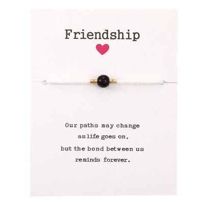 

Bohemian String Adjustable Bracelet Natural Stone Beads Bracelets For Women Girls Friendship Jewelry Gifts
