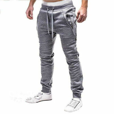 

Men Sport Pants Long Trousers Tracksuit Fitness Workout Joggers Gym Sweatpants