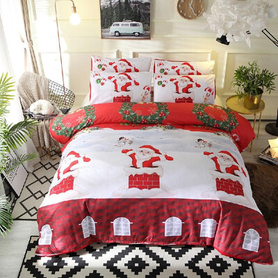 

Comforter Duvet Cover Set Merry Christmas Gift Bedding Set Bedclothes Cover Pillowcase