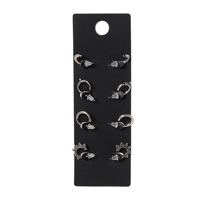 

4 Pairs Hoop Earrings Set Charm Pendant Earring Jewelry Gift For Women Freeshipping