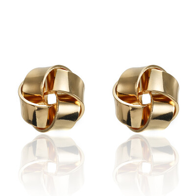 

New Minimalist Exquisite Geometric Twisted Irregular Round Triangle Matte Metal Mini Stud Earrings for Women Girl Gift