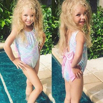 

Infant Baby Toddler Kids Newborn Girl Mermaid One Piece Swimming Swimwear Swimsuit Monokini Bikini Bathing Suit Costume Beach
