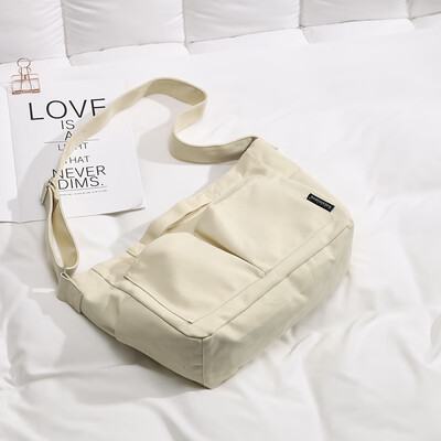 

Ancient sense bag bag female 2019 new casual wild broadband shoulder slung tide Korean version of the simple canvas bag