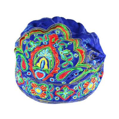 

Womens Vintage Hat Wind Embroidered Turban Hat Style Floral Hat Fashion Soft
