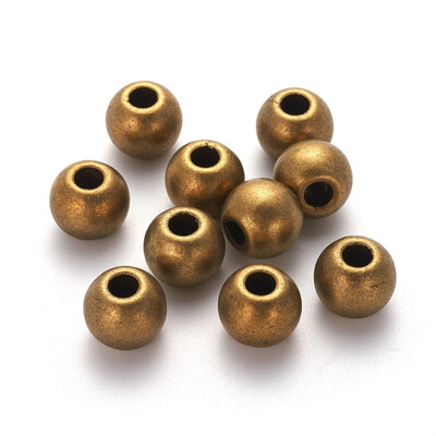 

Large Hole Beads Tibetan Style Alloy European Beads Lead Free Cadmium Free&Nickel Free Rondelle Antique Bronze