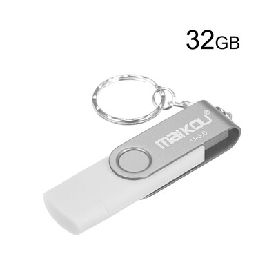 

MaiKou 2-in-1 USB 30 Flash Drive USB Flash Disk Red&128GB
