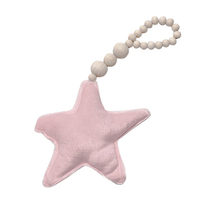 

Toponeto Wood Beads Ornament Star Heart Shape Kids Nursery Tent Wall Hanging Decor