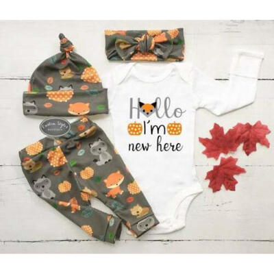 

Halloween Newborn Infant Baby Boy Girls Bodysuit Romper Jumpsuit Clothes Outfits