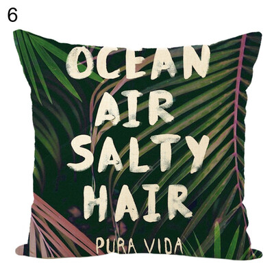 

Tropical PlantFlower Throw Pillow Case Cushion Cover Sofa Bed Car Home Decor