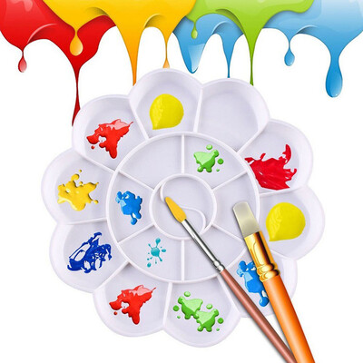 

Siaonvr 18 Grid Watercolor Plastic Oil Paint Painting Tray Mixing Palette Artist Drawing