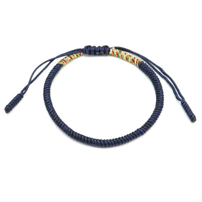 

Tibetan Buddhist Lucky Knot Bracelets & Bangles For Women Men Handmade Woven Rope Amulet Bracelet Jewelry Gifts