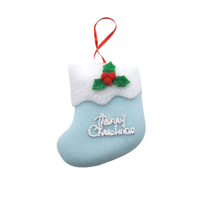 

Toponeto Christmas Stocking Mini Sock Santa Claus Candy Gift Bag Xmas Tree Hanging Decor