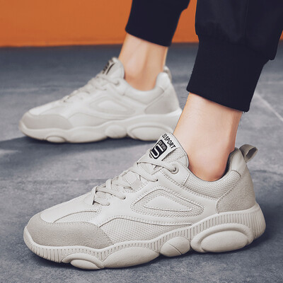 

Beige Bear Shoes Mens New Korean Version Baitie Sports&Leisure Board Shoes Summer Mens Little White Tide Shoes