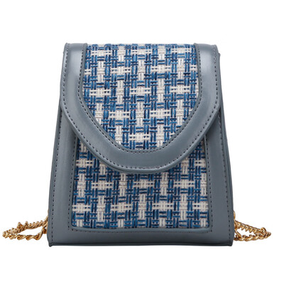 

New small bag contrast color handbag 2019 summer new wave Korean version of the wild Messenger bag fashion shoulder small square bag